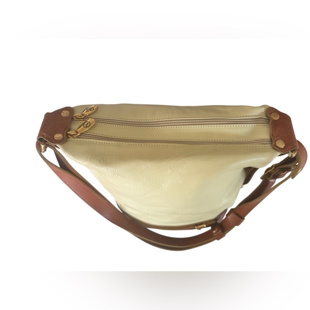 Valentina |Color light Yellow Authentic Italian Purse large dual pocket - Picture 10 of 14